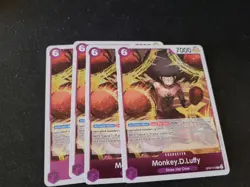 x4 Monkey.D.Luffy - OP07-073 - R - Foil One Piece Card Game - Image 1