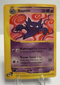 Pokemon TCG Expedition Base Set Haunter Card 80/165 Regular - Image 1
