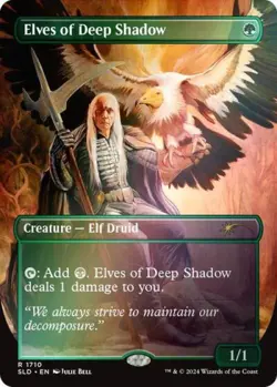 Elves of Deep Shadow (Rainbow Foil) -Foil Near Mint MTG Secret Lair - Image 1