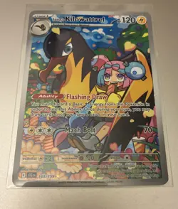 Pokemon TCG Iono's Kilowattrel Card Journey Together IR 163/159 - Image 1