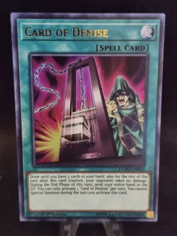 Card of Demise (DUPO-EN050) 1st Edition - Ultra Rare - Near Mint - Image 1