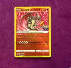 Radiant Charizard - Pokemon GO 011/078 - Near Mint + Holo Pokemon Card - in USA - Image 1