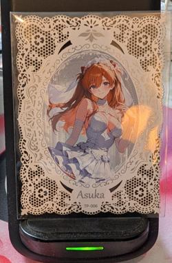 Asuka Evangelion TP-06 Farbric Genki Party 4 Goddess Waifu Card Anime Story - Image 1