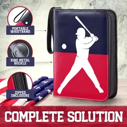 Baseball Card Binder - 900 Pockets for Card Storage With 20 Clear Top Loader - Image 4