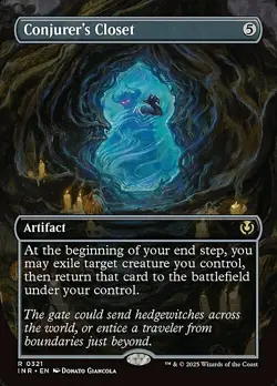 Magic The Gathering MTG CONJURER'S CLOSET BORDERLESS Innistrad Remastered NM - Image 1