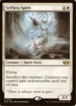 Selfless Spirit 129 TDC Commander: Tarkir: Dragonstorm NM - Image 1