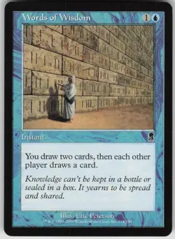 Words of Wisdom ~ Odyssey [ Excellent ] [ Magic MTG - Image 1