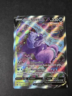 2021 Pokemon Chilling Reign #179 Galarian Slowking V (Alternate Full Art) - Image 1