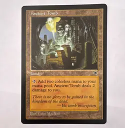 Wizards of the Coast MTG Ancient Tomb, Tempest - Image 1