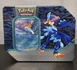 Pokemon TCG Paldea Partners Tin Quaquaval ex Sealed - Image 1