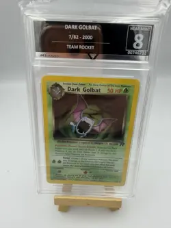 Pokemon Dark Golbat Holo 7/82 Team Rocket 2000 GetGraded 8 Near Mint TCG - Image 1