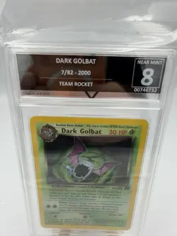 Pokemon Dark Golbat Holo 7/82 Team Rocket 2000 GetGraded 8 Near Mint TCG - Image 4