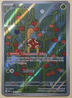 Shuckle 136/132 - ME01: Mega Evolution Pokemon Illustration Rare Holo NM - Image 1
