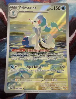 Pokemon TCG Primarina 088/084 Illustration Rare Pitch Black Holo - Image 1