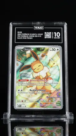 Eevee SV Scarlet & Violet Promo 173 Holo Pokemon Center Exclusive TAG 10 ENG - Image 1