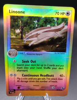 Pokemon TCG Linoone 38/109 - EX Ruby And Sapphire Reverse Holo Crease - Image 1