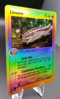 Pokemon TCG Linoone 38/109 - EX Ruby And Sapphire Reverse Holo Crease - Image 2