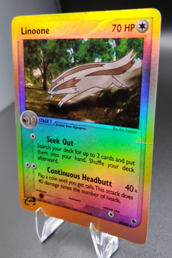 Pokemon TCG Linoone 38/109 - EX Ruby And Sapphire Reverse Holo Crease - Image 3
