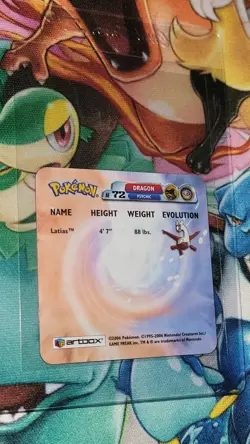 Artbox Pokemon Advanced Action Flipz (2006) AF72 Latias NM - Image 2