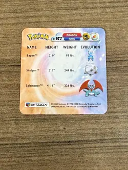 Artbox Pokemon Advanced Action Flipz (2006) AF67 Bagon, Shelgon & Salamence LP - Image 4