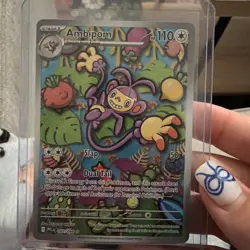 The Pokemon Company Ambipom 107/094 Paldean Fates IR Holo Eng Stage 1 110 NM - Image 1