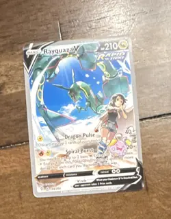 Rayquaza V 194/203 Evolving Skies Ultra Rare Full Art Rapid Strike Holo - Image 1