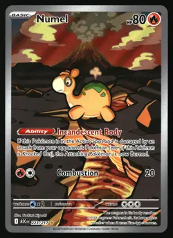 NUMEL 223/217 ILLUSTRATION RARE ASCENDED HEROES POKEMON HOLO NEAR MINT - Image 1