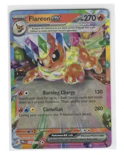 Pokemon TCG Flareon ex 014/131 SV Prismatic Evolutions Double Rare Holo Tera EN - Image 1