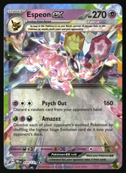 ESPEON EX 034/131 HOLO DOUBLE RARE PRISMATIC EVOLUTIONS POKEMON NEAR MINT - Image 1