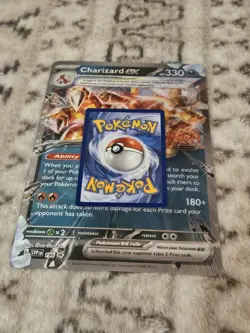 Charizard ex SVP196 Promo Jumbo Lenticular Holo Holo Near Mint Black Star Promo - Image 2