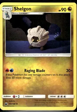 Shelgon 105/168 Uncommon Celestial Storm Pokemon Lightly Played Asako Ito - Image 1