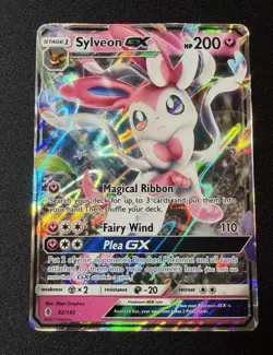 Sylveon GX 92/145 SM-Guardians Rising Full Art Holo Ultra Rare HP 200 2017 - Image 1
