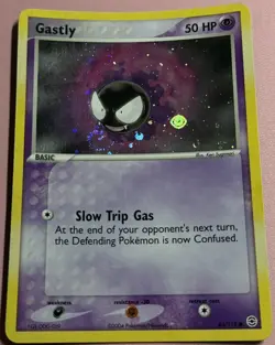 Gastly 63/112 Reverse Holo Pokemon EX FireRed & LeafGreen 2004 Vintage Swirl MP - Image 1