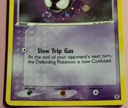 Gastly 63/112 Reverse Holo Pokemon EX FireRed & LeafGreen 2004 Vintage Swirl MP - Image 3