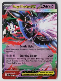 Mega Floette ex 035/086 Double Rare ME04: Chaos Rising Pokemon NM - Image 1