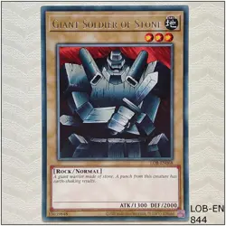 Giant Soldier of Stone - LOB-EN068 - Rare Unlimited Yugioh - Image 1