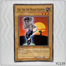 Chu-Ske the Mouse Fighter - FET-EN003 - Common 1st Edition Yugioh (YC139) - Image 1
