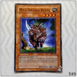 Mad Sword Beast - SKE-022 - Common Unlimited Yugioh - Image 1