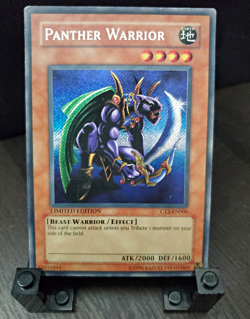 Konami Yu-Gi-Oh! TCG Panther Warrior CT2-EN006 Secret Rare Eng Ltd 2000/1600 - Image 1