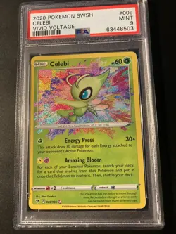 PSA 9 celebi vivid voltage swsh 2020 Pokemon - Image 1