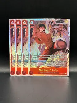 4x Monkey.D.Luffy | OP16-015 | SR | The Time Of Battle | One Piece TCG Playset - Image 1
