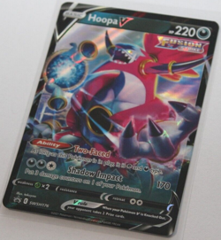 Pokemon 2020 "HOOPA" V #SWSH176 Black Star Promo Holo Rare - Image 2