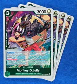 4x Monkey.D.Luffy OP14-034 R | The Azure Sea’s Seven | One Piece TCG | English - Image 1
