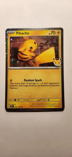 Pikachu Pokemon Day 2026 051/162 30th Anniversary Promo Pokemon TCG NM🔥🔥🔥 - Image 1