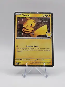 Pikachu Pokemon Day SWIRL 🌀2026 051/162 - 30th Anniversary Promo - Pokemon TCG - Image 2