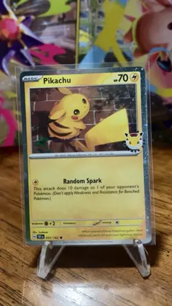Pokemon TCG Pikachu 051/162 30th Anniversary Stamped 2026 Pokemon Day Promo - Image 1