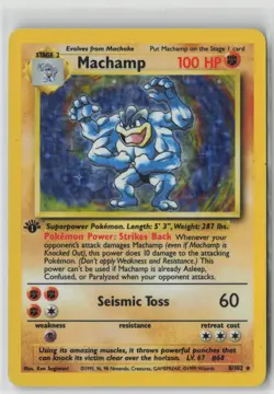 Machamp - 8/102 1st Edition Holo PR 008/102 LP - Image 1