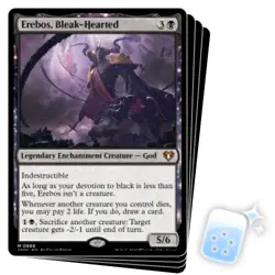 EREBOS, BLEAK-HEARTED (COMMANDER DECK) X4 Commander Masters Magic MTG MINT CARD - Image 1