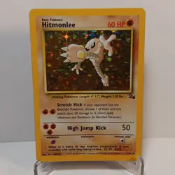 Wizards of the Coast Hitmonlee 7/62 Fossil Holo Rare 60 HP EN 1999 - Image 2