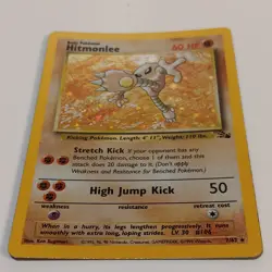Wizards of the Coast Hitmonlee 7/62 Fossil Holo Rare 60 HP EN 1999 - Image 5